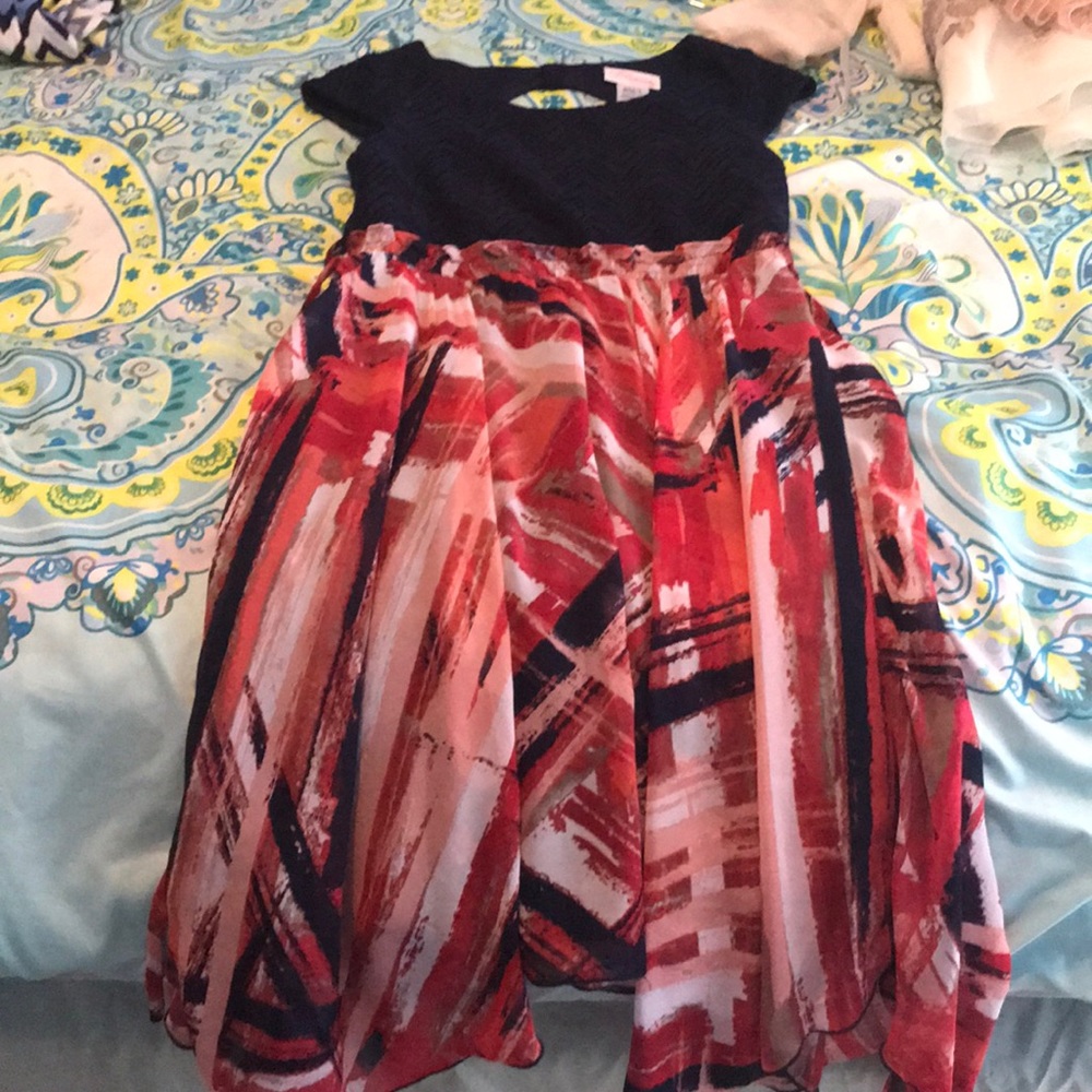 Cute patterned red dress